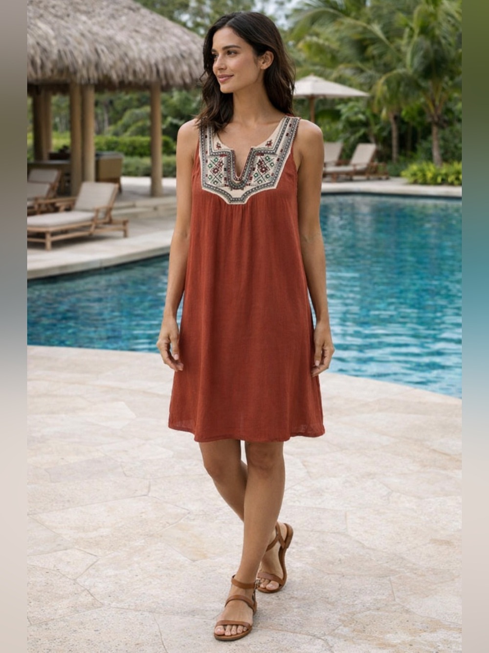 Westport Embroidered Western Muslim Boho Dress